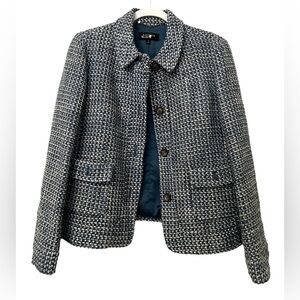 Talbot’s Blue Tweed Wool BlazerJacket